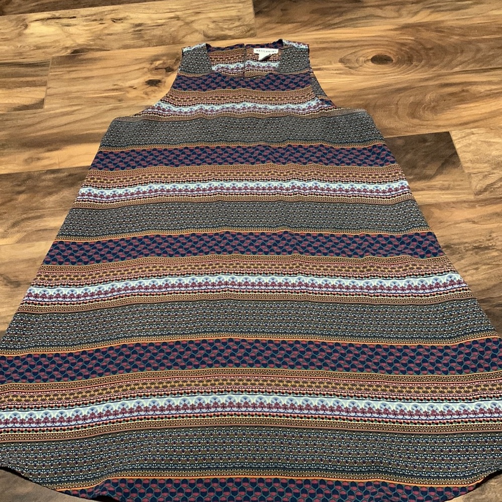 Boho Pattern A-Line Sleeveless Dress